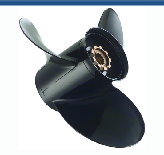 * QA2004X Quicksilver Black Diamond Outboard/Sterndrive Aluminum Propeller 3 Blade RH With 4-3/4 Gearcase -Modern Boat Sales & Service