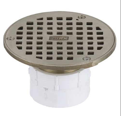 Zurn FD2210-PV2 Adjustable Floor Drain, PCV Body, 2" Solvent Weld Connection / 335K -Modern Boat Sales & Service