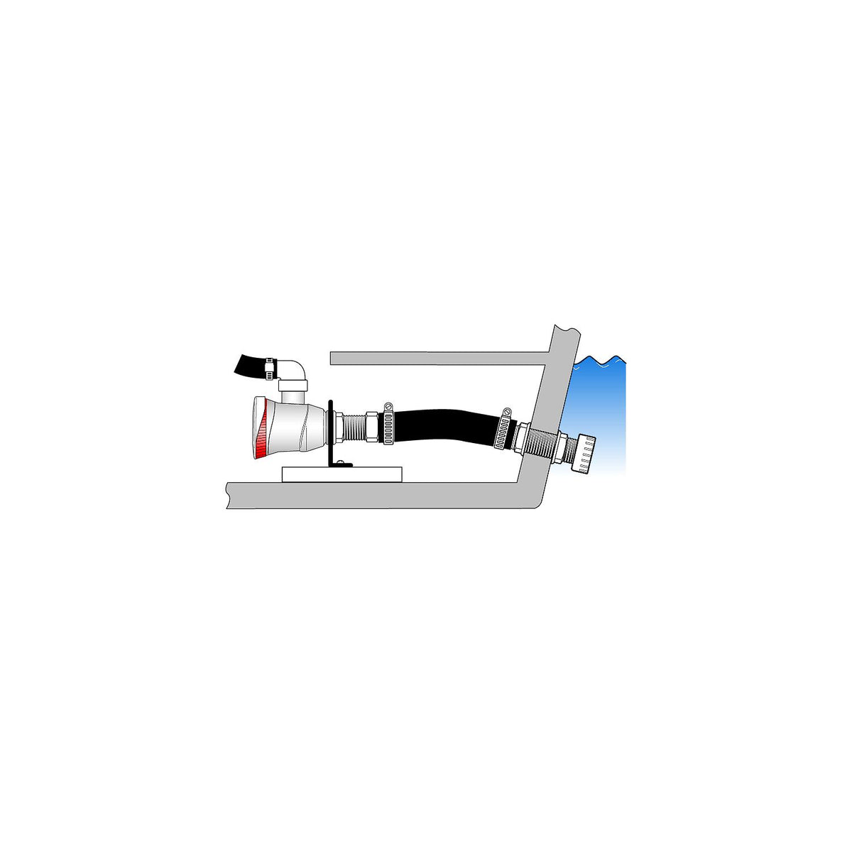Attwood Aerator Remote Mounting Bracket 3/4" Default Title -Modern Boat Sales & Service