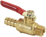 * 033306-10 Moeller Shut Off Valve 1/4" NPT MAle x 3/8" Barb, Brass / W2 -Modern Boat Sales & Service