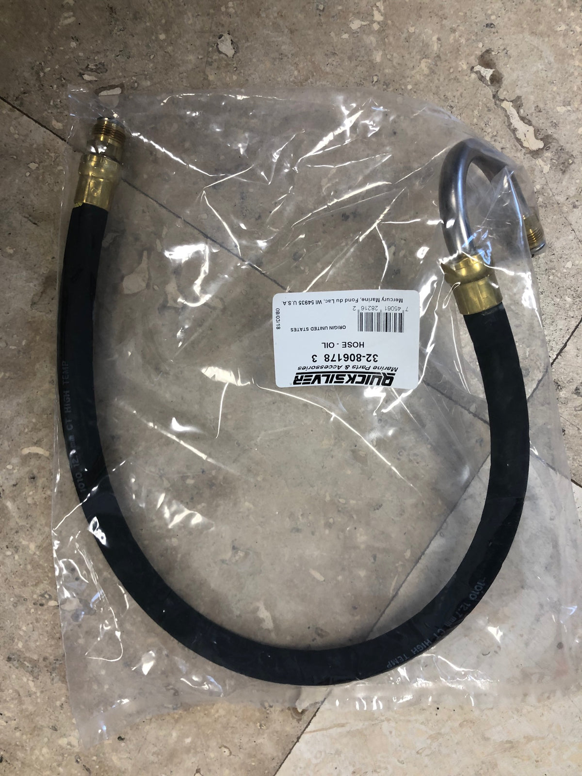 8061783 MERCURY MARINE QUICKSILVER OIL HOSE /275A -Modern Boat Sales & Service