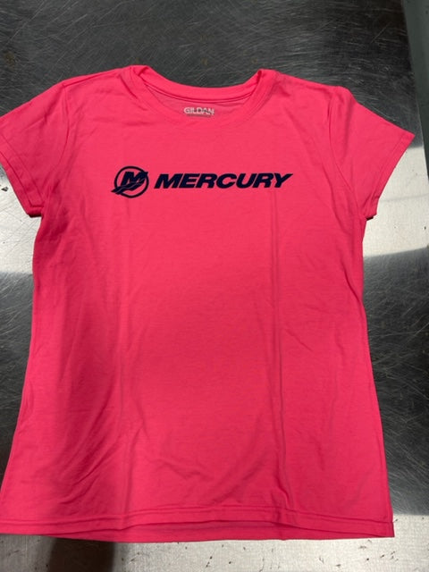 * Hot Pink women's Short Sleeve Tee/Medium/Mercury Shirt -Modern Boat Sales & Service