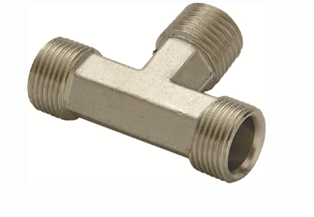 SeaStar HF5536 Hydraulic Tee Fitting 3/8" Tube Aluminum -Modern Boat Sales & Service