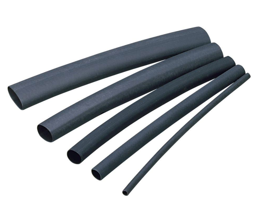 3/8" Heat Shrink Tube x 4' Black/WW -Modern Boat Sales & Service