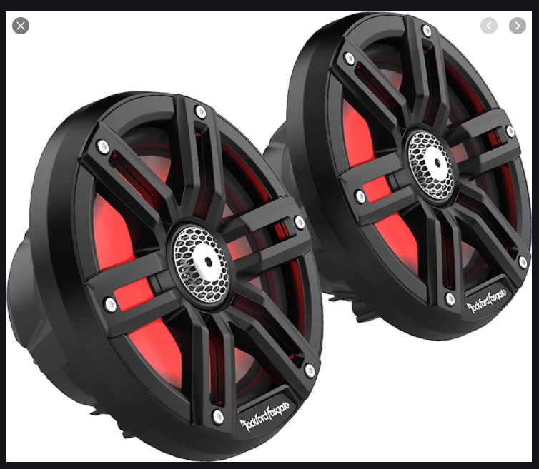 * #M2-65B ROCKFORD FOSGATE 6.5" BLACK SPEAKER PAIR M2 /65A -Modern Boat Sales & Service