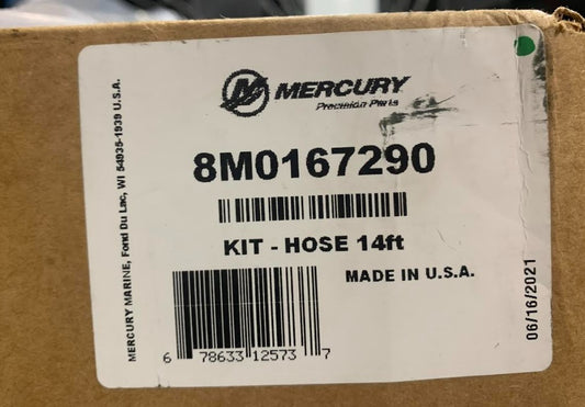 * 8M0167290 Mercury Marine Hose KIT 14ft / WHITE WALL -Modern Boat Sales & Service