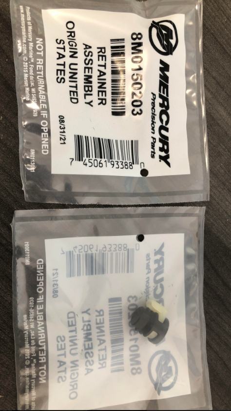 * 8M0150203 Mercury Marine Retainer Assembly/Drawer #353 -Modern Boat Sales & Service