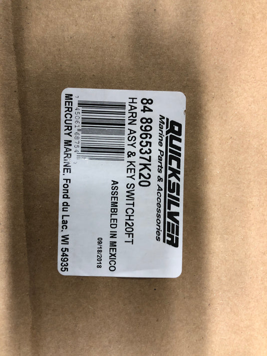 * 896537K20 Mercury Marine Outboard Engine Quicksilver Harness/Key Switch / E4 -Modern Boat Sales & Service