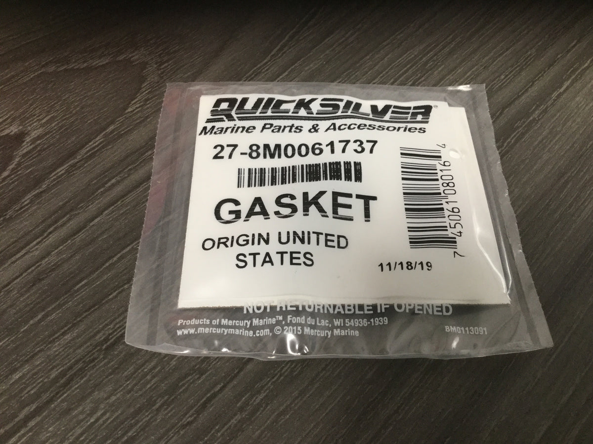 8M0061737 Mercury Marine Gasket/250F/GB#013 -Modern Boat Sales & Service