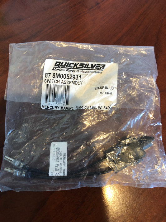 * 8M0052931 MERCURY MARINE OUTBOARD QUICKSILVER Switch Assembly/Drawer #192 -Modern Boat Sales & Service