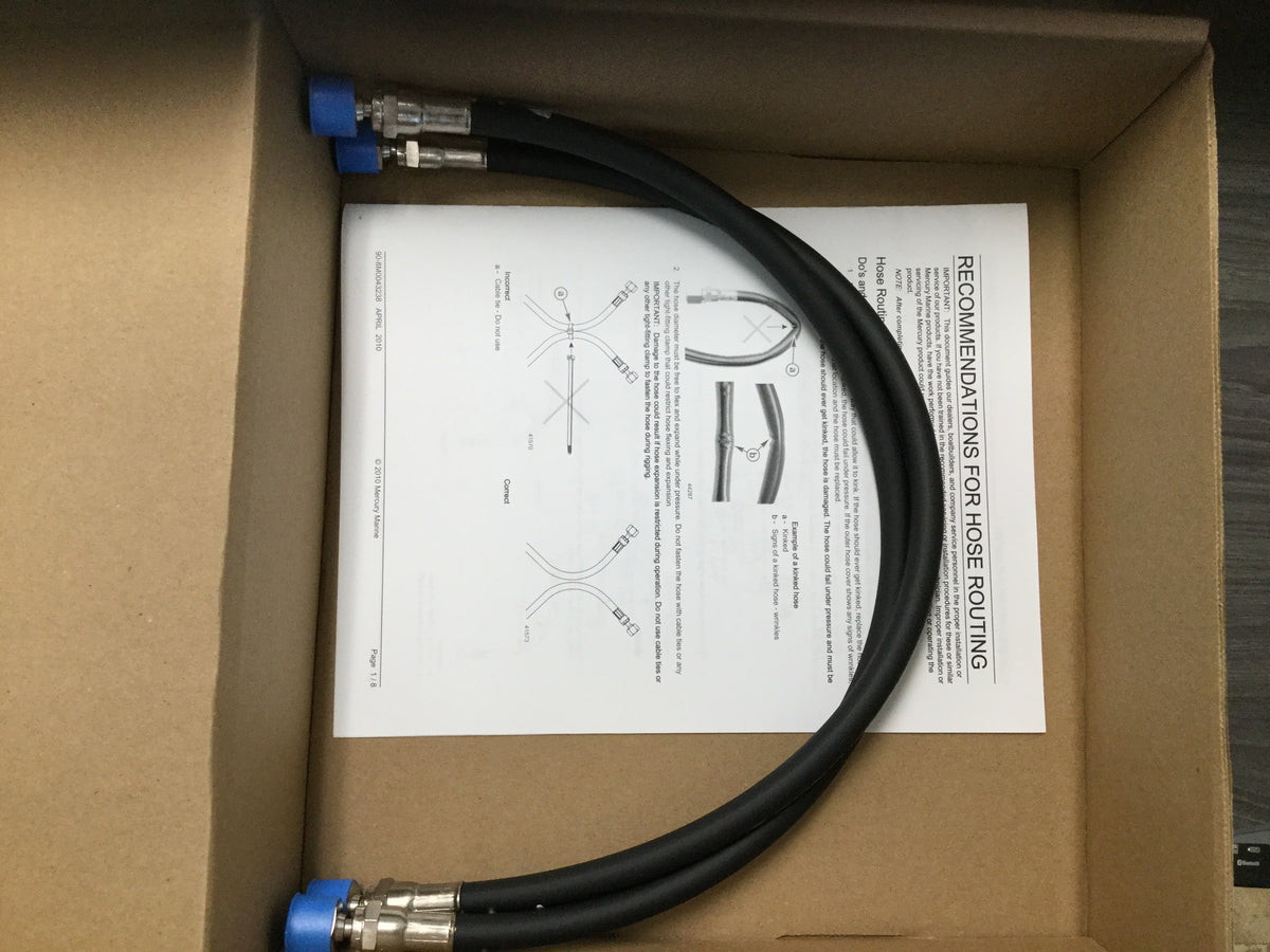 * 8M0167281 / 8M0046914 Mercury Marine Outboard 2FT Helm to Cylinder Steering Hose Kit/D1 -Modern Boat Sales & Service
