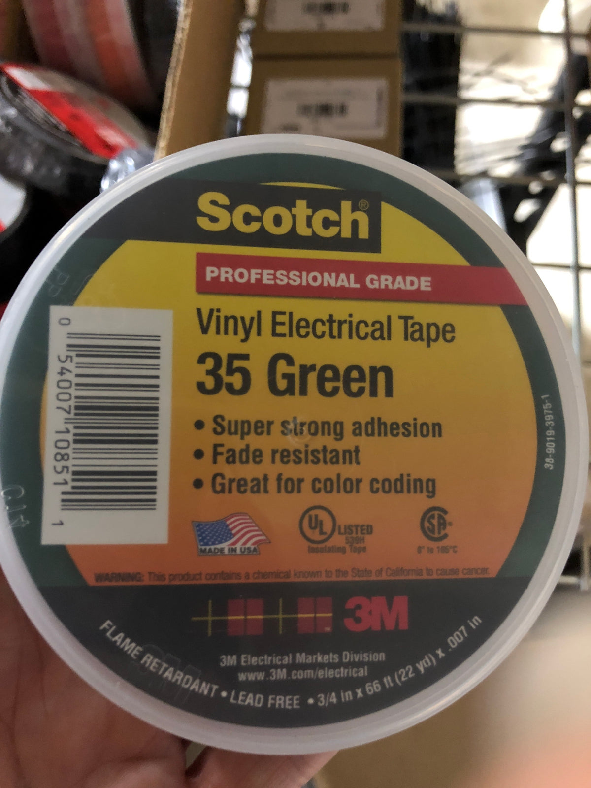 Electrical Tape Blue 105X 3/4" x 66' 3M/425C -Modern Boat Sales & Service