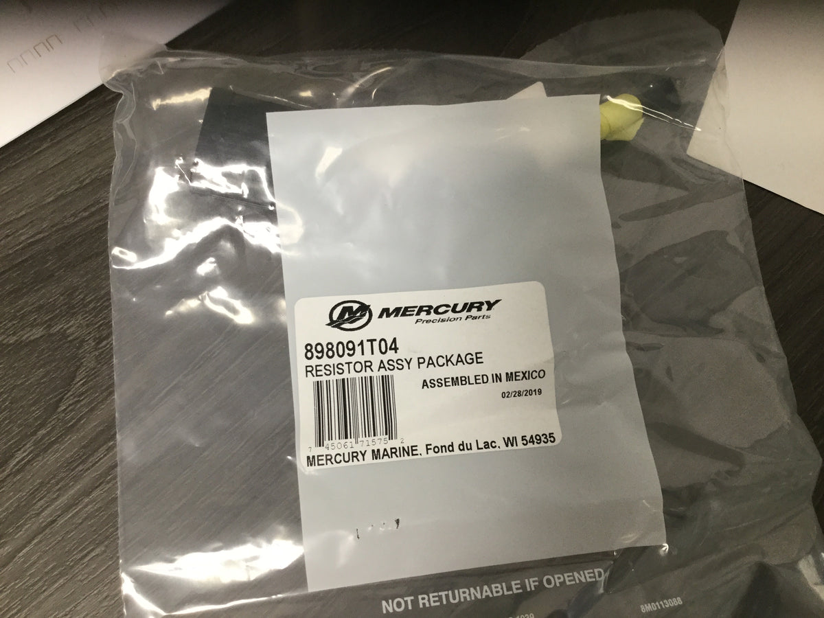 * 898091T04 Mercury Marine Resistor Assy/H4 -Modern Boat Sales & Service