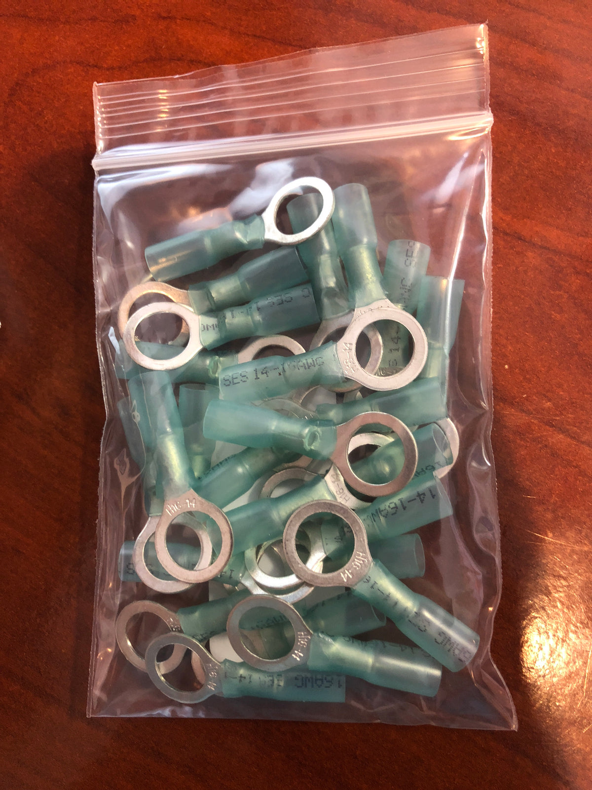 BIG BLUE Ring Terminal 16-14, 3/8" Stud x25 baggies/F3-DRAWER#7 -Modern Boat Sales & Service